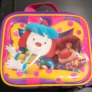 Disney Pink and Purple Lunchbox with Cartoon Characters